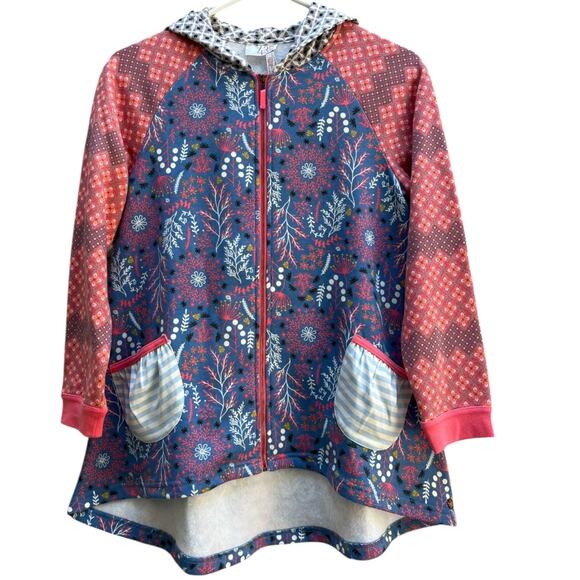 Matilda Jane 435 Up North Hoodie Jacket Full Zip Make Believe Pockets Girl's 12 - Picture 1 of 8